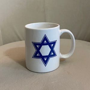 Jewish Star of David White and Blue Coffee Mug